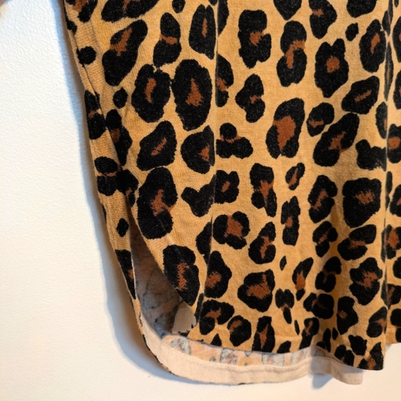 Tyler Boe Leopard Print Cashmere Blend Sweater S - Picture 6 of 9